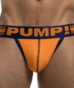 Pump! Varsity Free-Fit Jock Strap - Orange S
