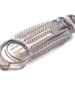 Alternative view of Stretchy Black Penis Sleeve With Pleasure Ridges