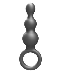 Alternative view of ToyJoy Buttocks The Stuffer 3 Balls Metallic Silicone Plug