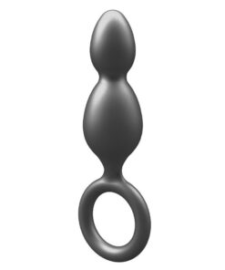 Alternative view of ToyJoy Buttocks The Plugger 2 Balls Metallic Silicone Plug