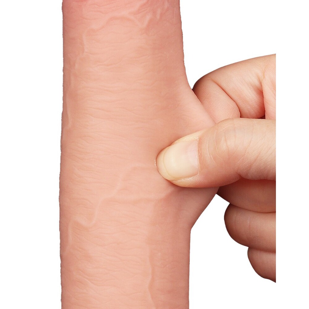 Lovetoy Sliding Easy Bend Skin Dildo 9 Inch - Image 3