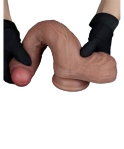 Alternative view of Lovetoy Dual Layered Silicone Dildo 8.5 Inches