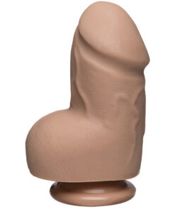 The D  Fat D 6 Inch Vanilla Dildo With Balls