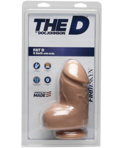 Alternative view of The D  Fat D 6 Inch Vanilla Dildo With Balls