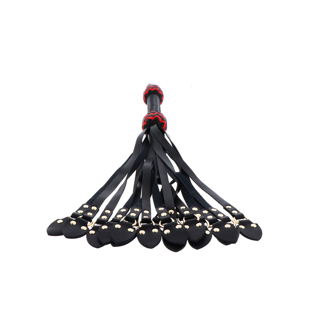 Hidden Desire Masters Leather CatoNine Whip - Image 2