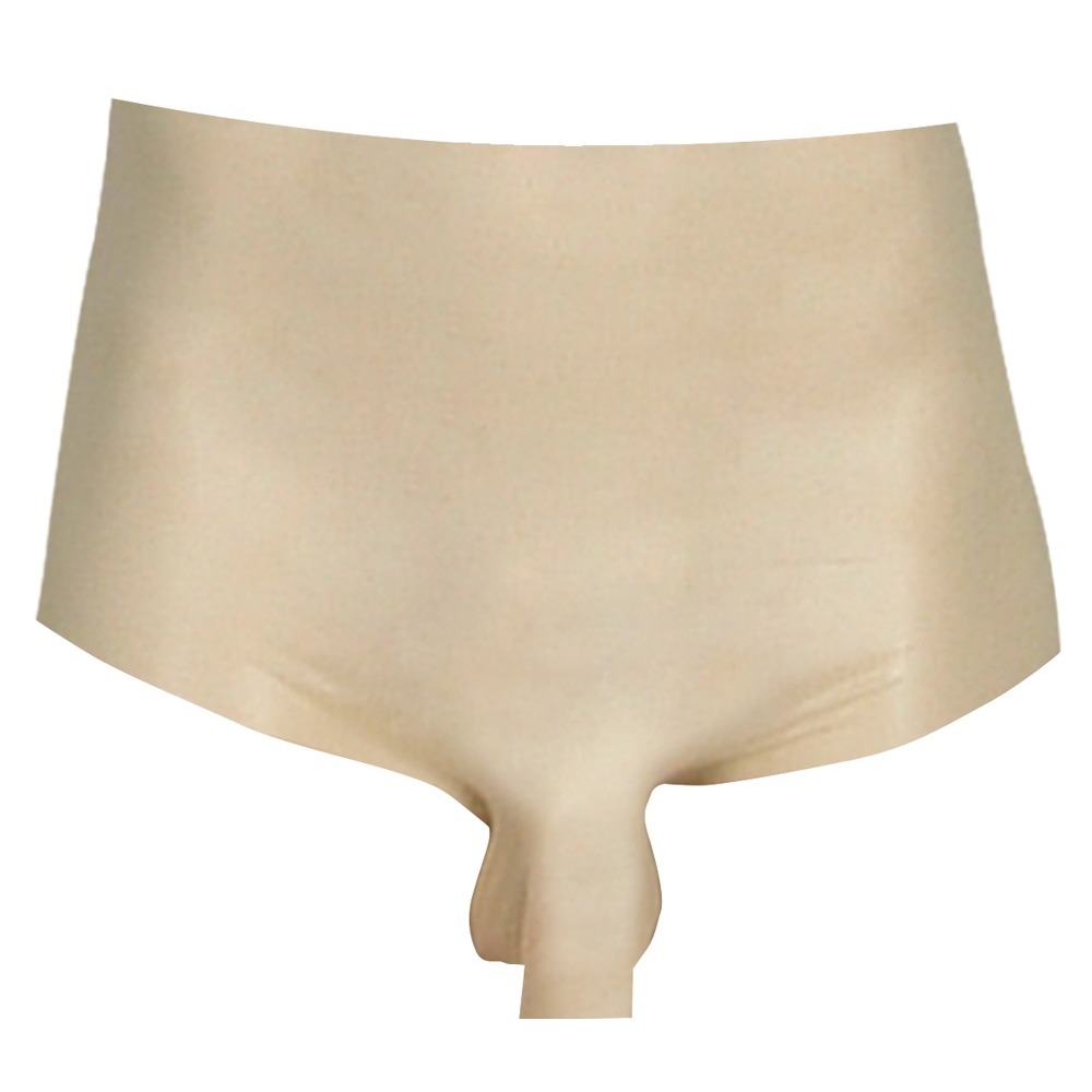 LateX Boxers With Penis Sleeve Clear - Image 3
