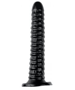 Alternative view of Trident Ridged Dildo Large