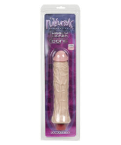 Alternative view of The Naturals Heavy Veined 8 Inch Vibrating Dong Thin