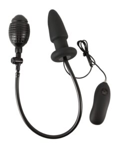 Inflatable And Vibrating Silicone Butt Plug