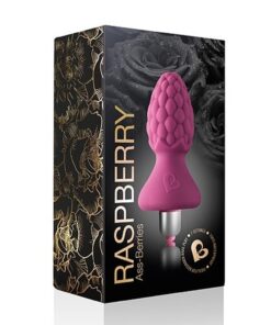 Alternative view of Rocks Off 7 Speed AssBerries Raspberry Butt Plug