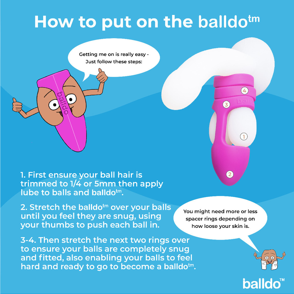 Balldo The Worlds First Ball Dildo Purple - Image 3