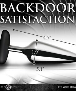 Alternative view of Master Series Butt Slut Metal and Silicone Butt Plug