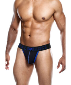Male Basics Neon Thong Blue