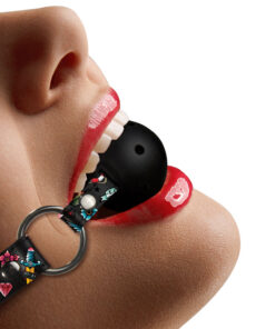 Alternative view of Ouch Breathable Ball Gag With Printed Leather Straps