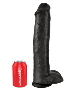Alternative view of King Cock 15 Inch Cock with Balls Black
