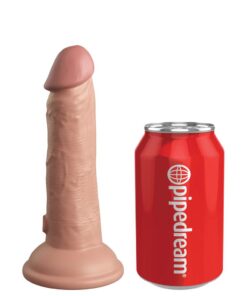 Alternative view of King Cock Elite 6 Inch Dual Density Dildo Caramel