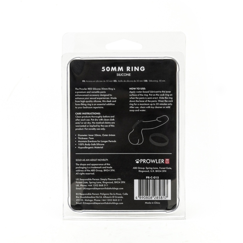 Prowler Red Silicone 50mm Ring - Image 4