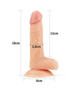 Alternative view of Lovetoy 7 Inch The Ultra Soft Dude Dildo