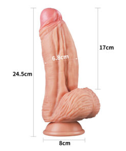 Alternative view of Lovetoy 10 Inch Dual Layered Silicone Cock
