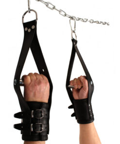 The Red Deluxe Leather Suspension Handcuffs