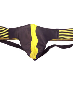 Rouge Garments Jock Black And Yellow