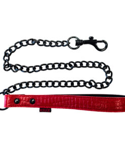 Rouge Garments Leather Croc Print Lead