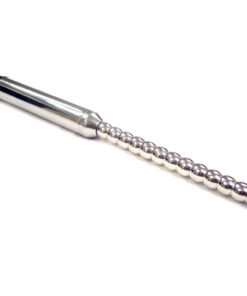 Rouge Stainless Steel Vibrating Ribbed Urethral Probe