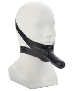 The Accommodator Face Strap On Dildo Black