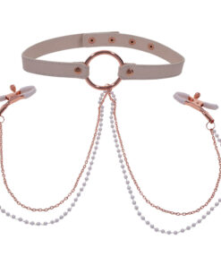 Sex and Mischief Collar with Nipple Clamps
