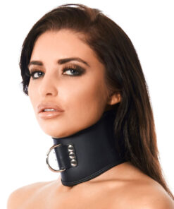 Leather Collar With Padlock
